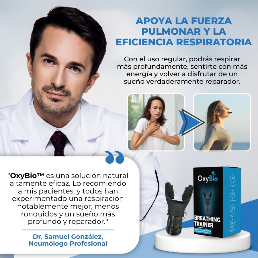 OxyBio™ | Entrenador de la Respiración